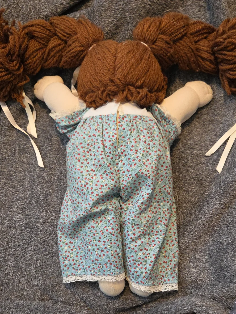 Vintage 1980s Homemade Soft Sculpture Cabbage Patch Style Doll